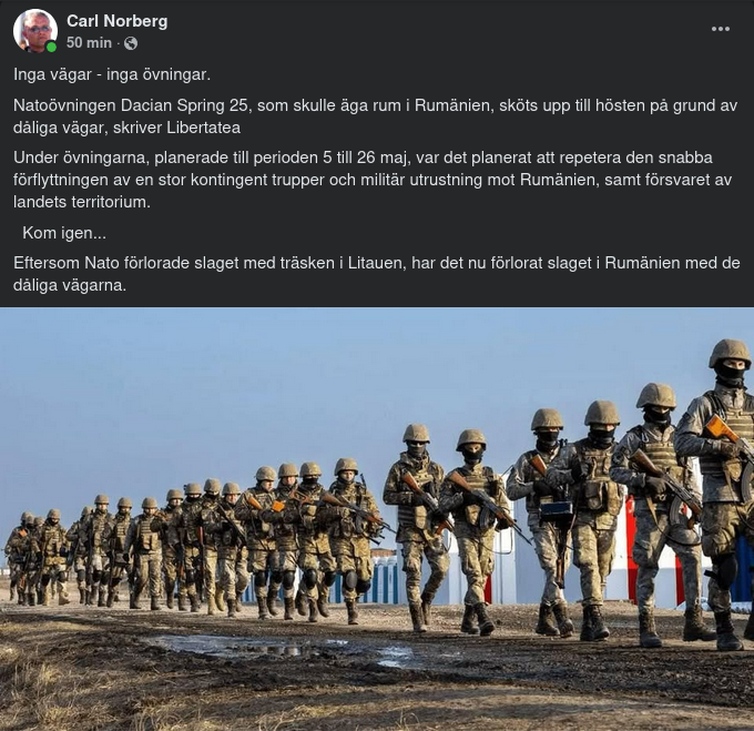 Dåliga Vägar Skjuter Upp Natoövning