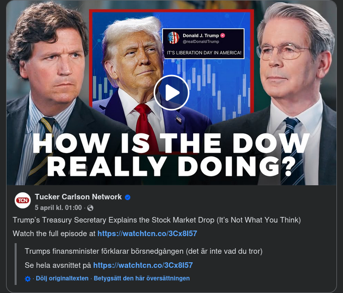 Börsnedgången Förklarad Av USA:s Finansminister