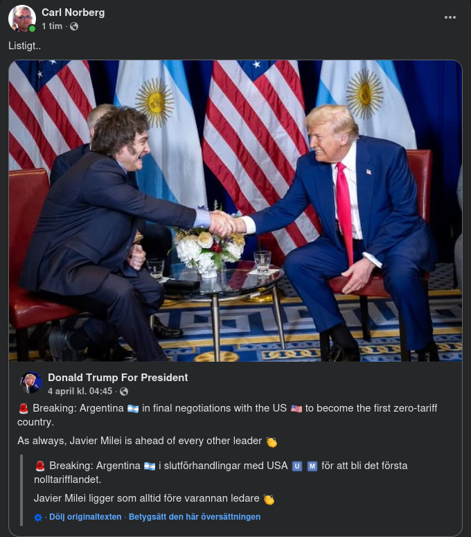 Argentina & USA I Slutförhandlingar