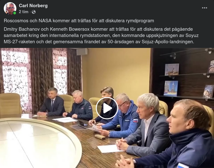 Rysk-Amerikansk Träff Om Rymdprogram