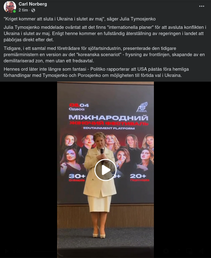 Julia Om Situationen I Ukraina