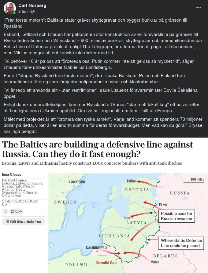 Försvarslinjebyggande Baltstater