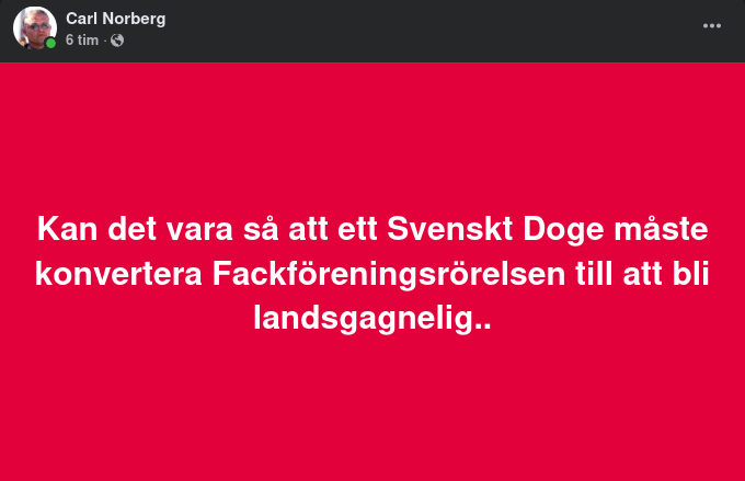 Svenskt DOGE & Fackföreningsrörelsen