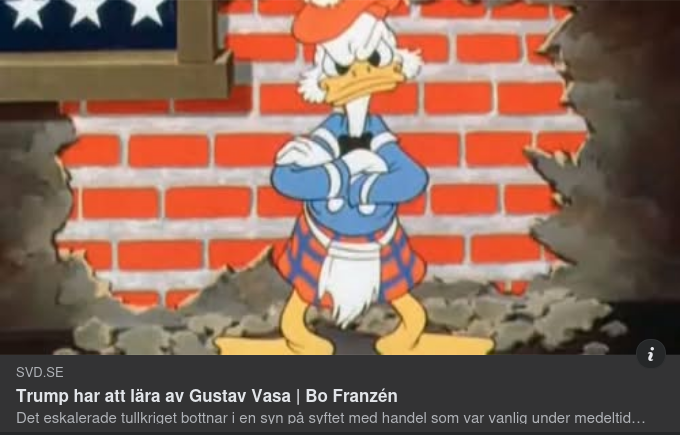 Trump & Gustav Vasa I SvD