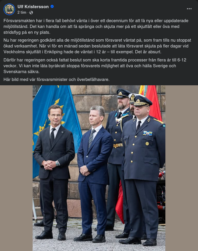 Godkända Militära Miljötillstånd