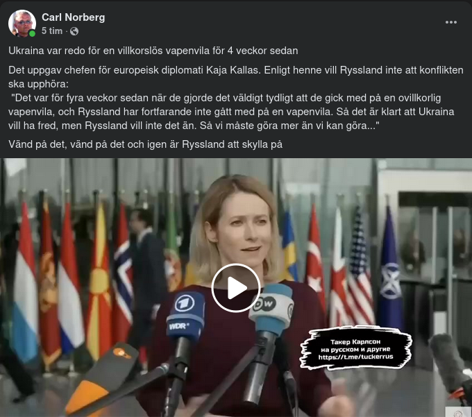 Kaja Skyller På Ryssland..