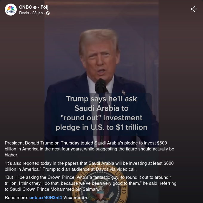 Saudiarabisk Investeringssumma