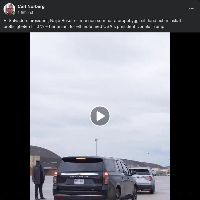 Najib Bukele I USA För Trump-Möte