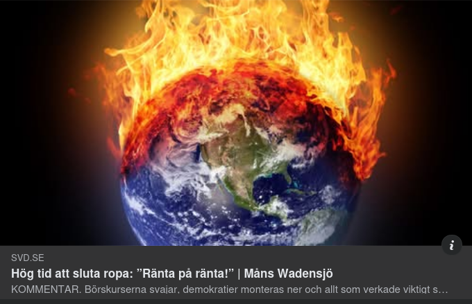 Älska Undergången I SvD