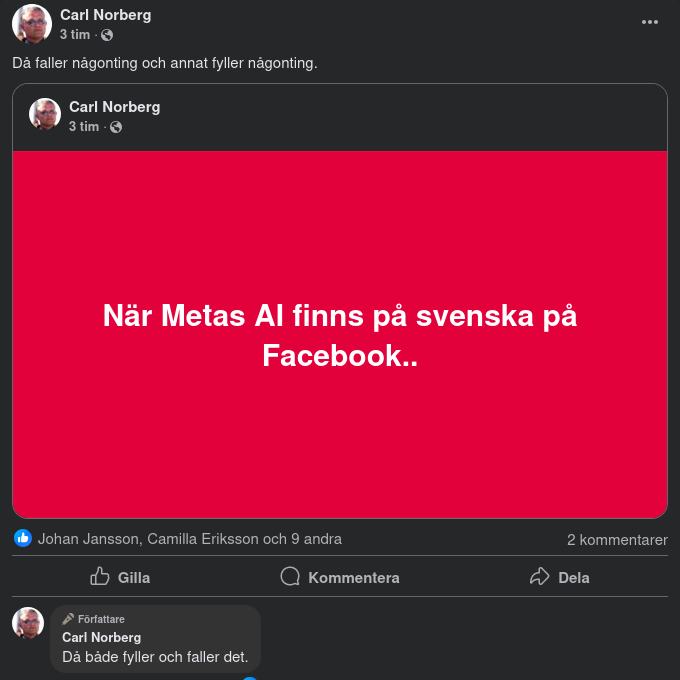 Fällande & Fyllande AI