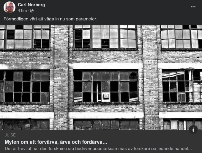 Förvärva, Ärva & Fördärva