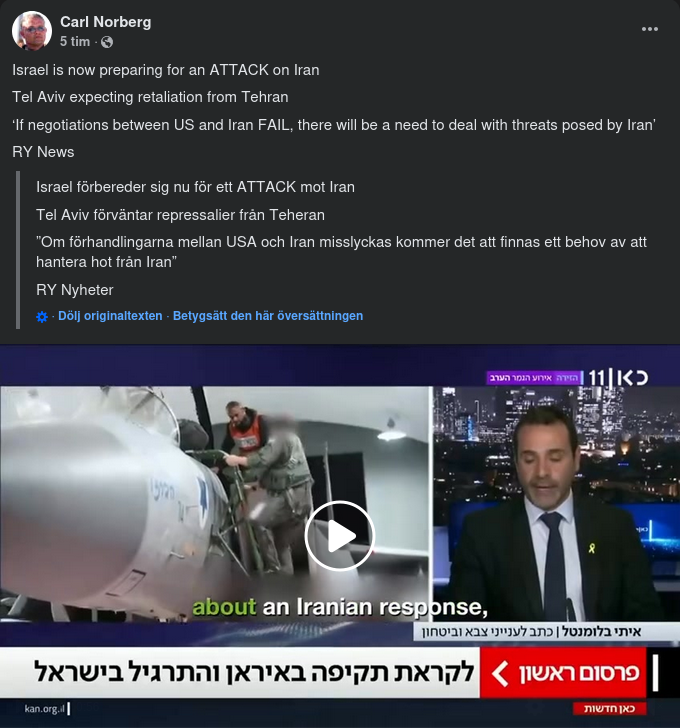 Israel Förbereder Iran-Attack