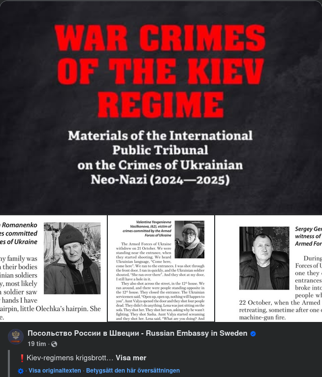 Dokumenterade Krigsbrott