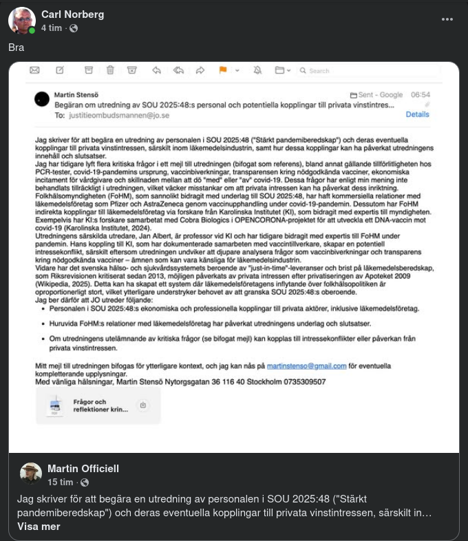 Stensö Begär Utredning