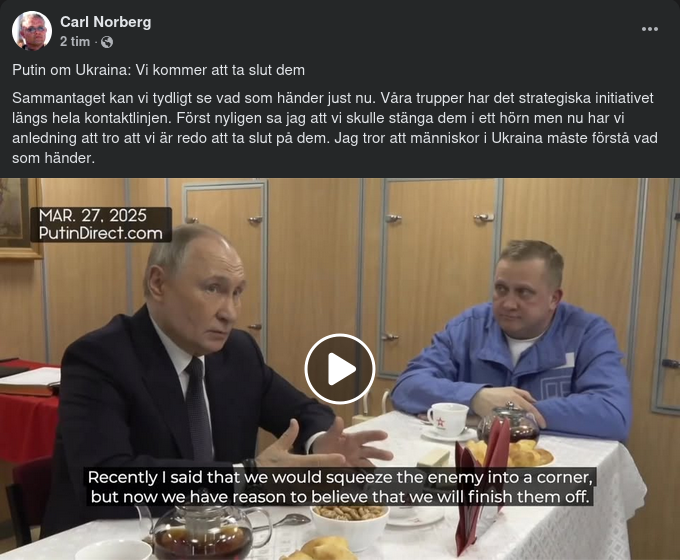 Putin & Ukrainsk Förståelse