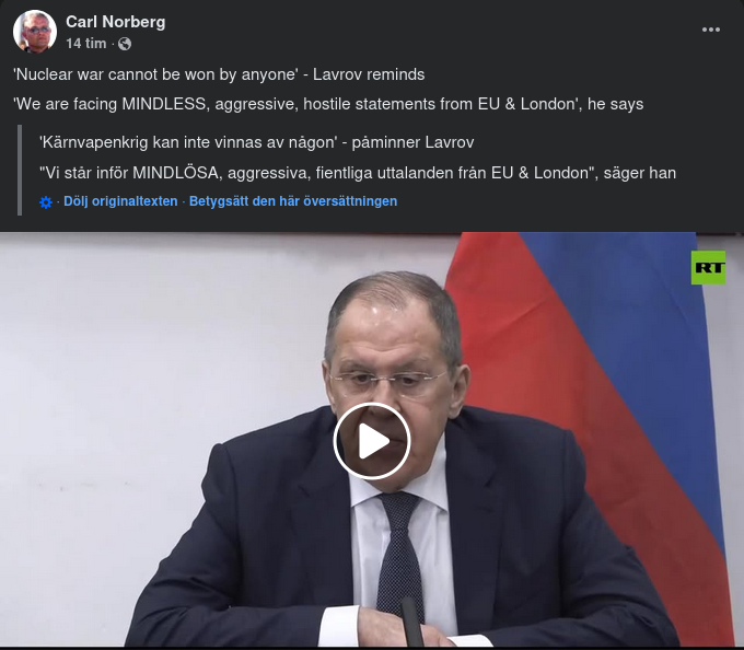 Lavrov Påminner