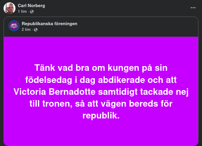 Republikansk Födelesdagspresent..