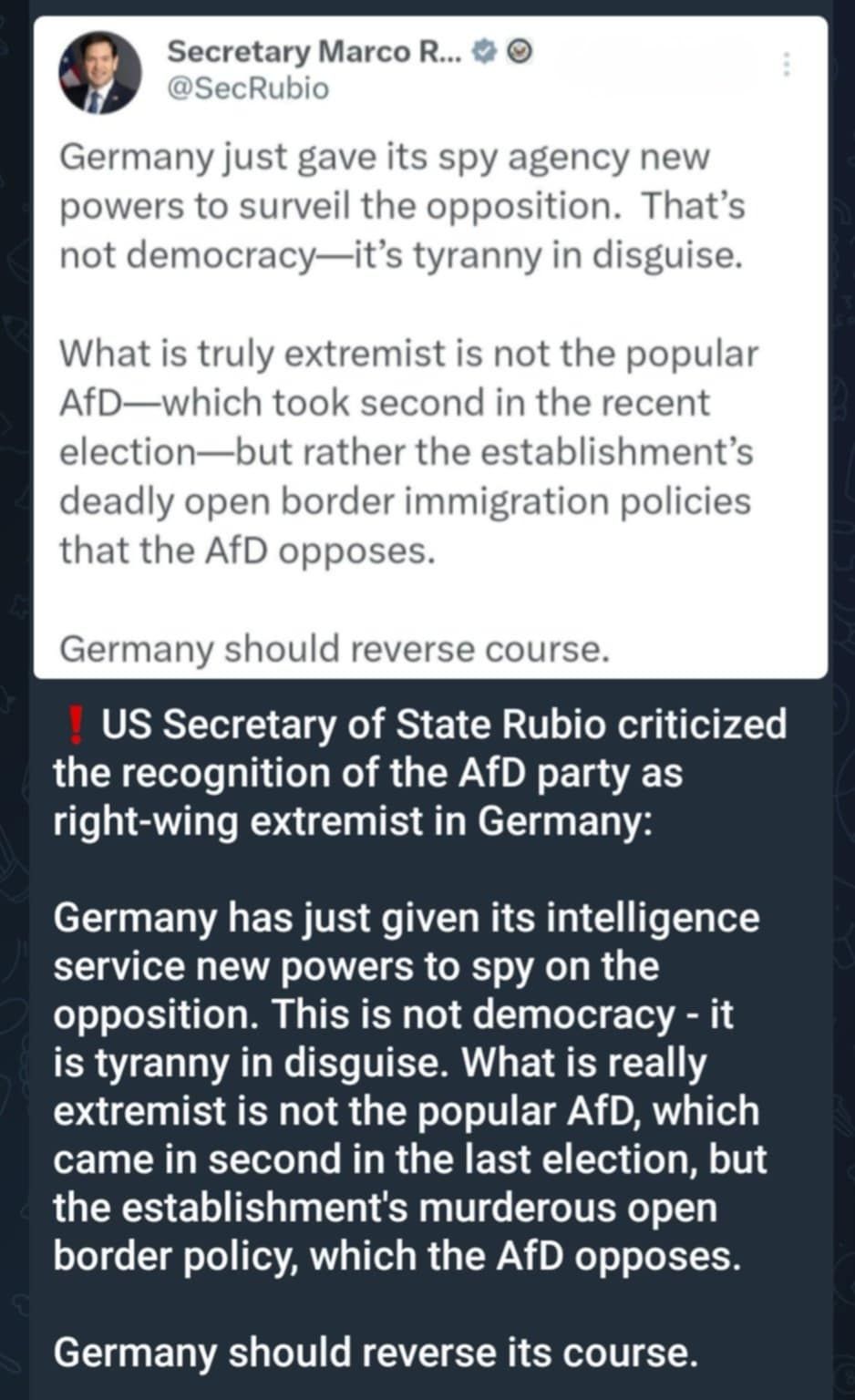 Rubio & Tysk Tyranni