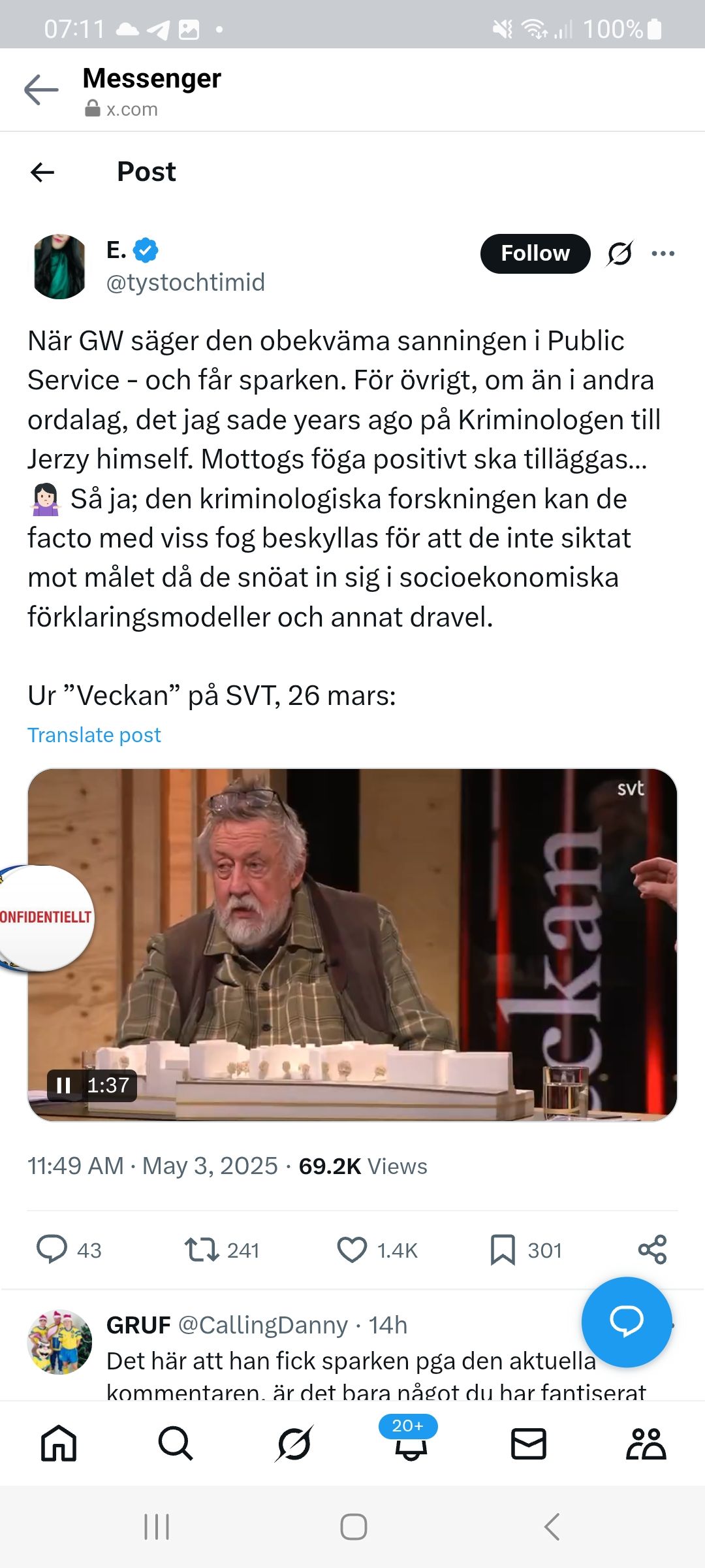 GW Om Den Kriminologiska Forskningen