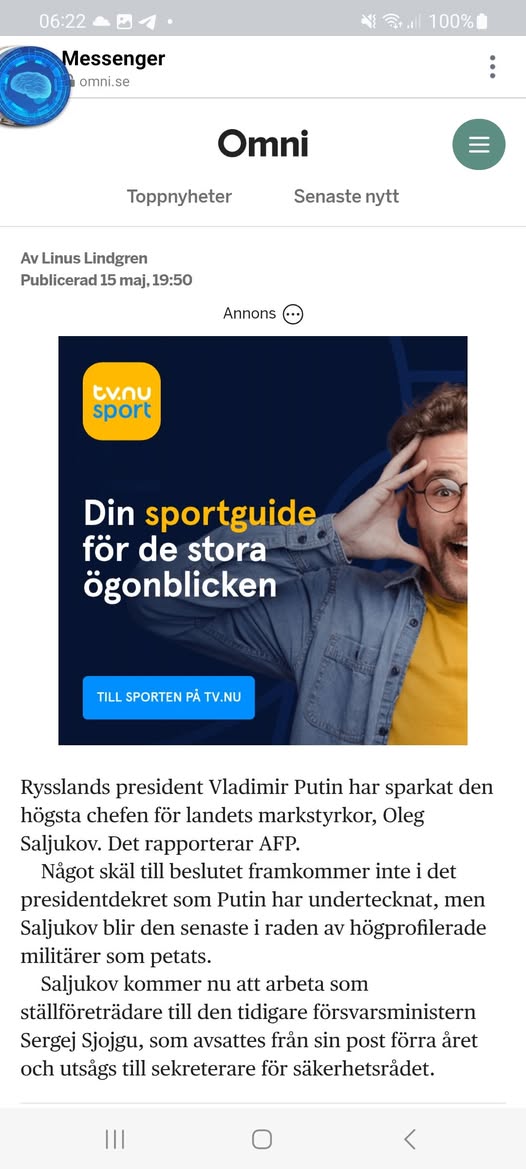 Putin Flyttar På General