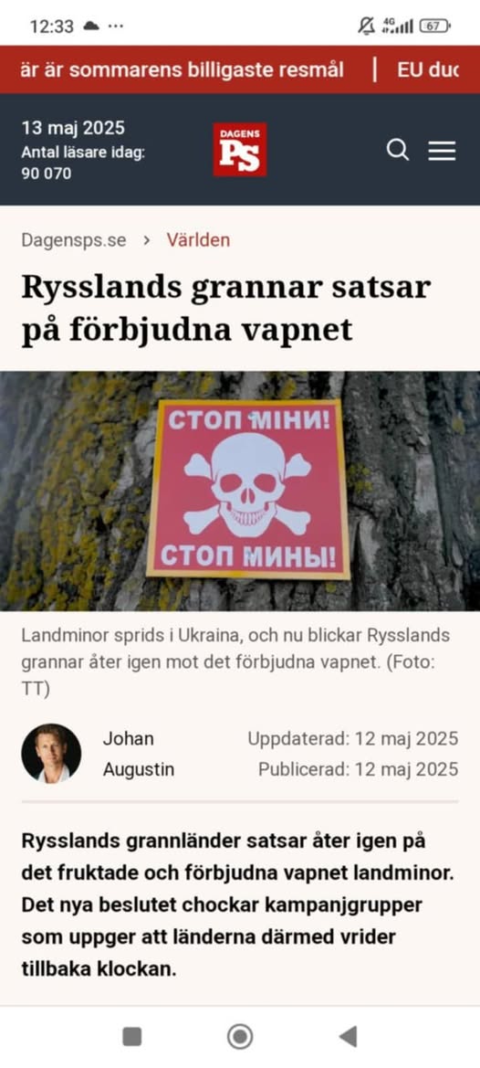 Landminor Mot Ryssland