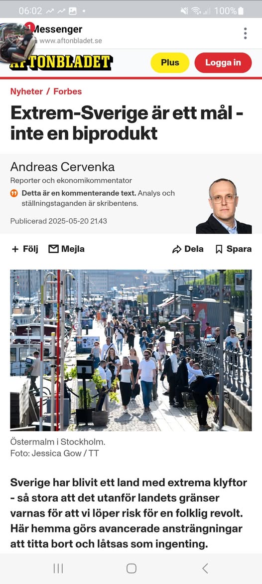 Extrem-Sverige Som Mål Med Cervenka