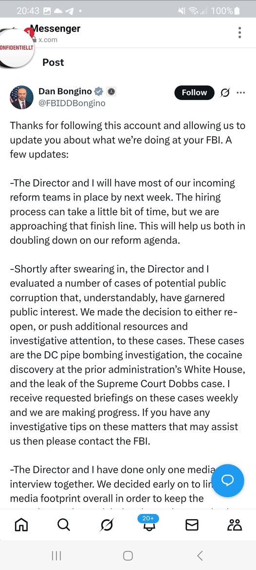 Från Bongino På X
