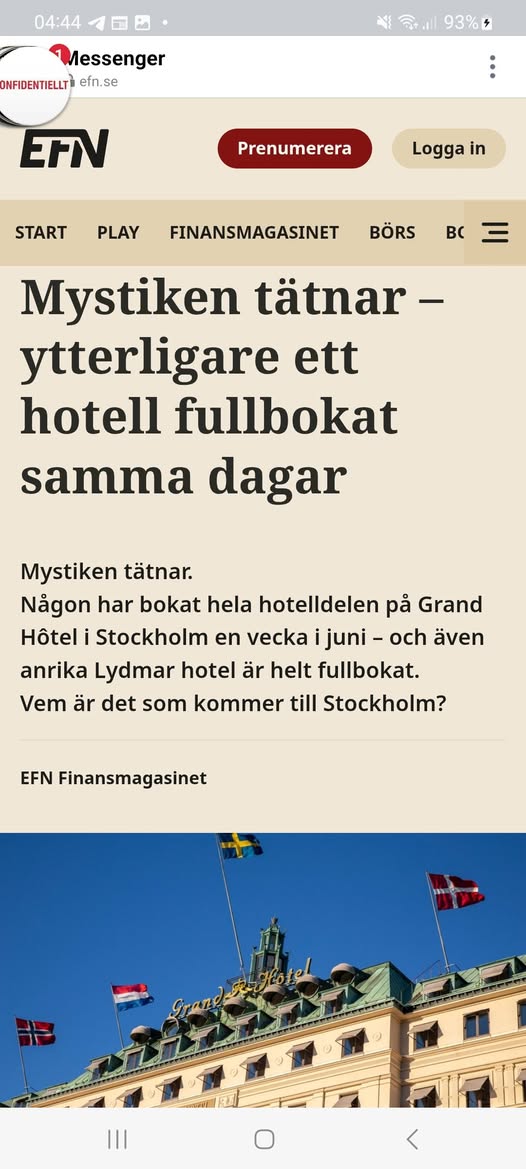 Två Mystiskt Bokade Stockholmshotell