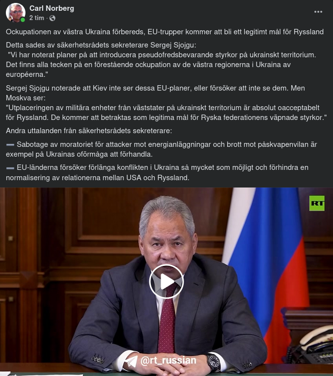 Oacceptabelt För Ryssland