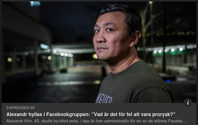 Hyllad I FB-Gruppen "Vad Är Det För Fel Att Vara Prorysk?"