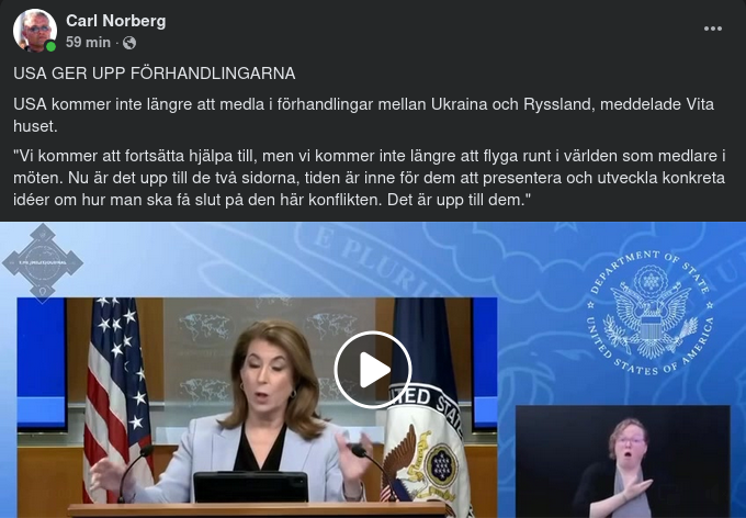 USA Ger Upp Medlarroll  - Analys