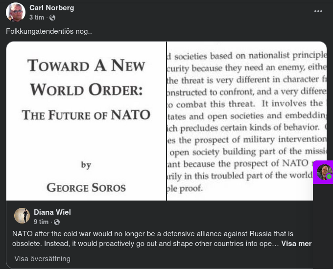 Soros Om Färden Till En Ny Världsordning