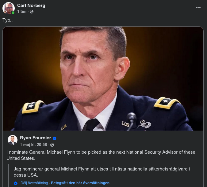 Flynn Som Nationell Säkerhetsrådgivare?