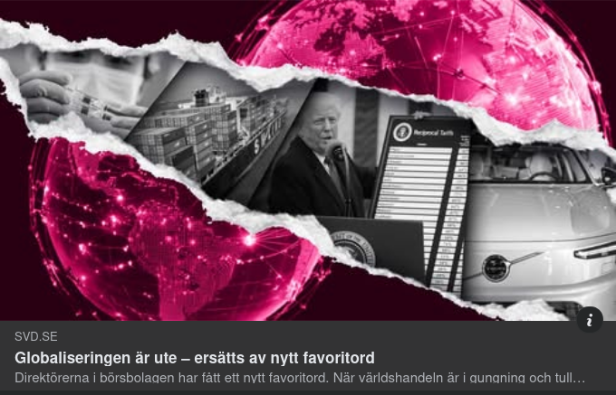 Från Globalisering Till Regionalisering I SvD