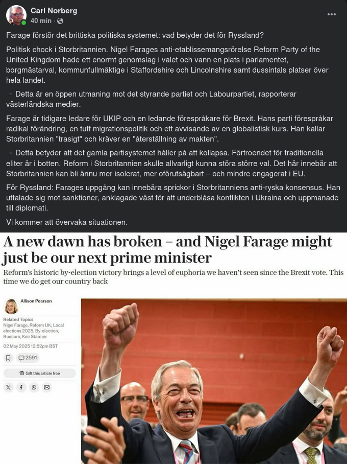 Farage Störst I Brittiska Lokalval