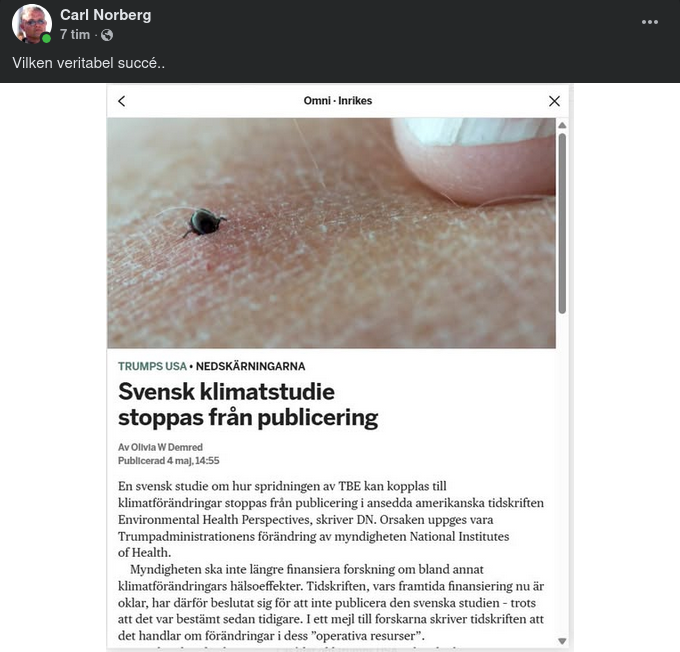 Publiceringsstopp För Svensk Klimatstudie