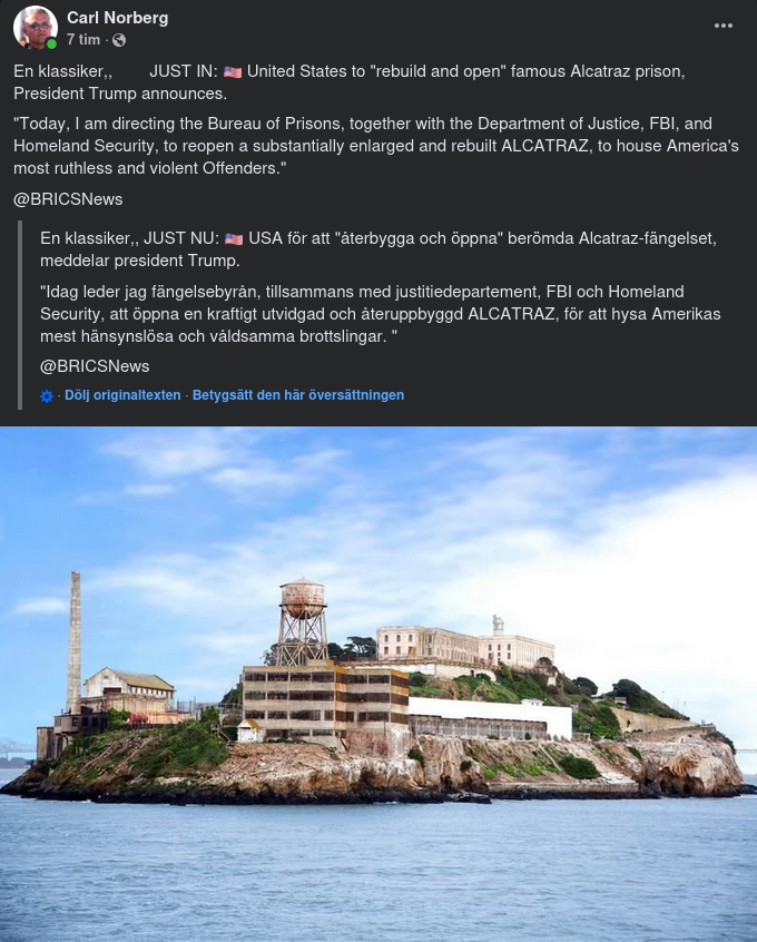 Alcatraz Öppnar Igen