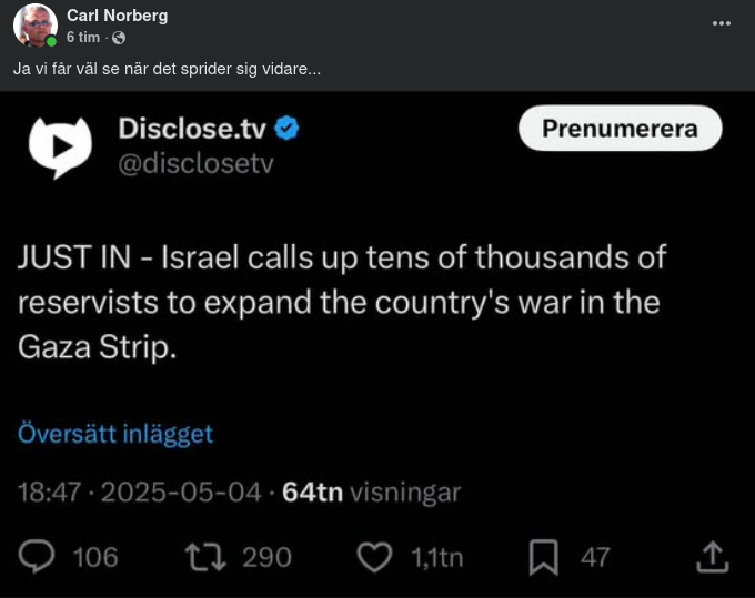 Israel Kallar In Reservister