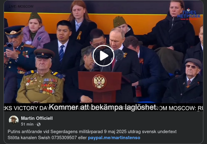 Putin På Segerdagen