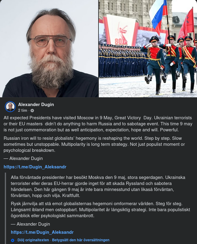 Dugin & Ostörd Segerdag