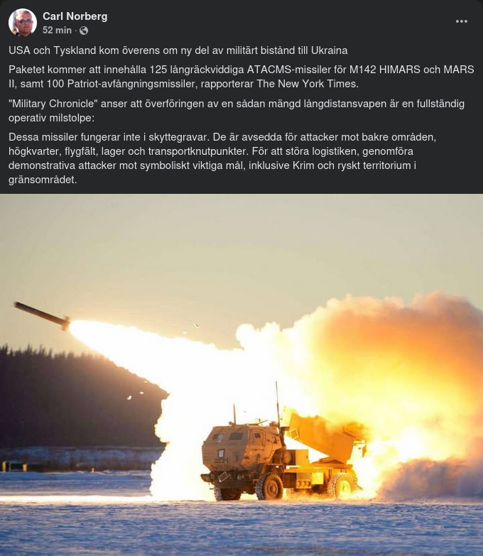 Vapenpaket Till Ukraina Från USA-Tyskland