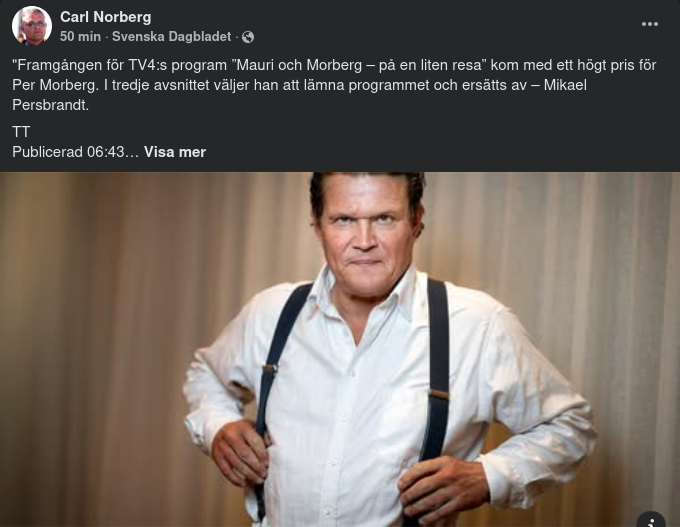 Morberg Ersätts Av Persbrandt