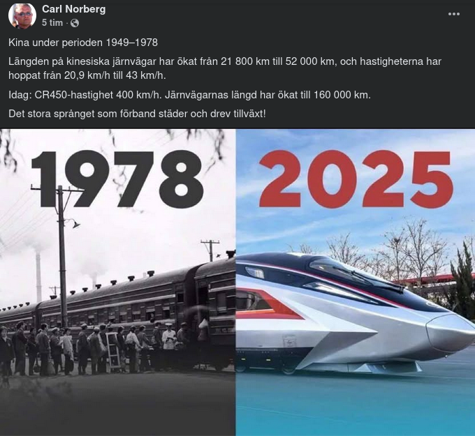 Kinas Järnvägar 1949-1978 & Nu