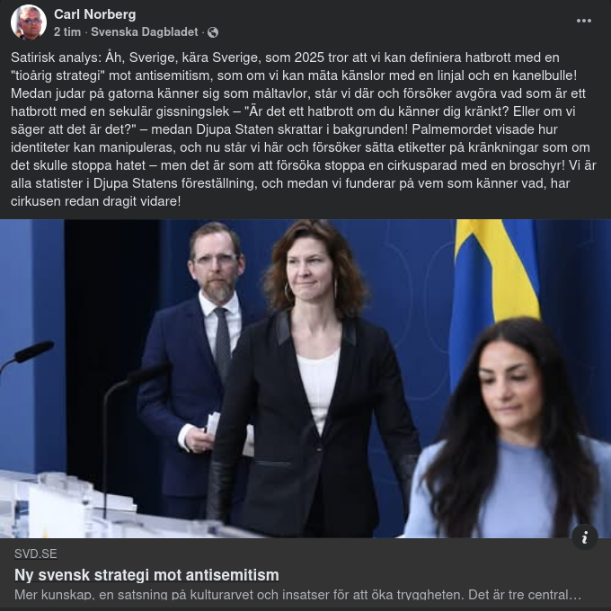 Ny Svensk Antisemitismstrategi