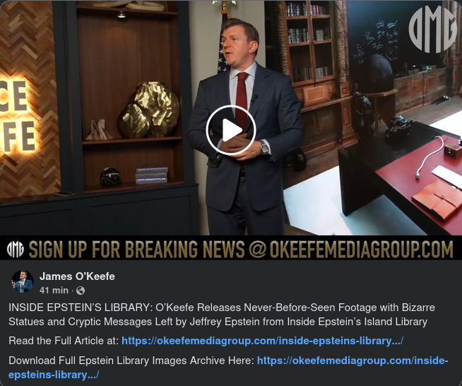 O'Keefe I Epsteins Bibliotek