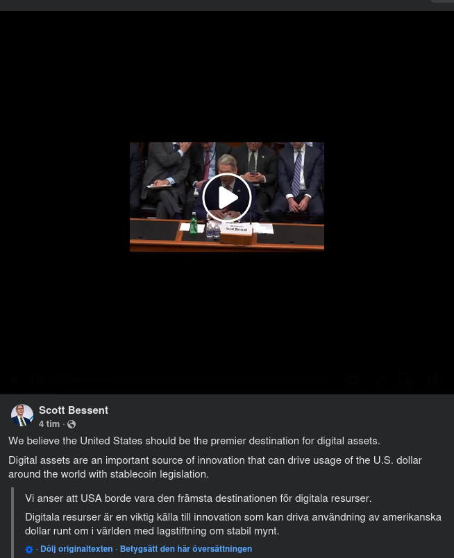 Bessent Om Digitala Tillgångar