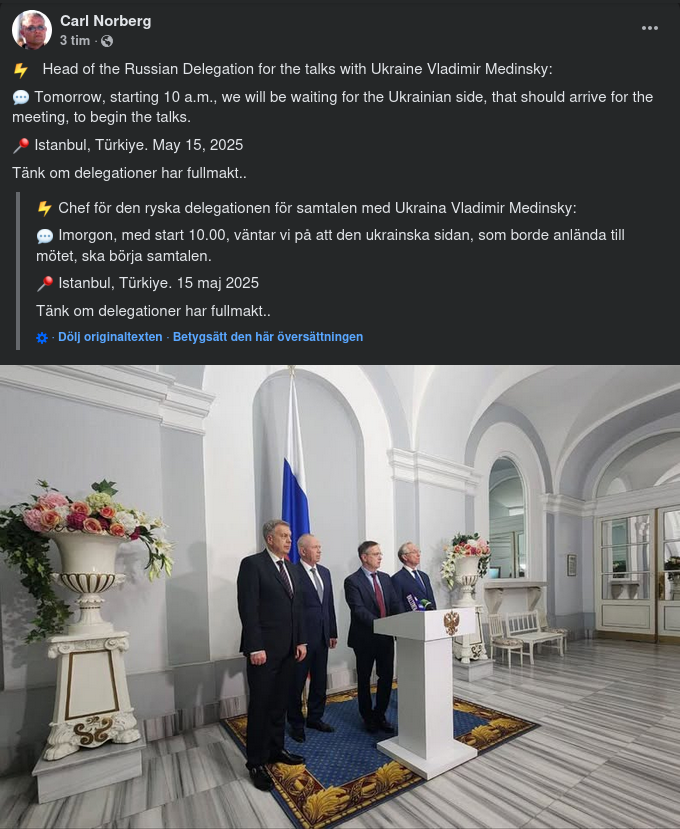 Väntande Rysk Delegation