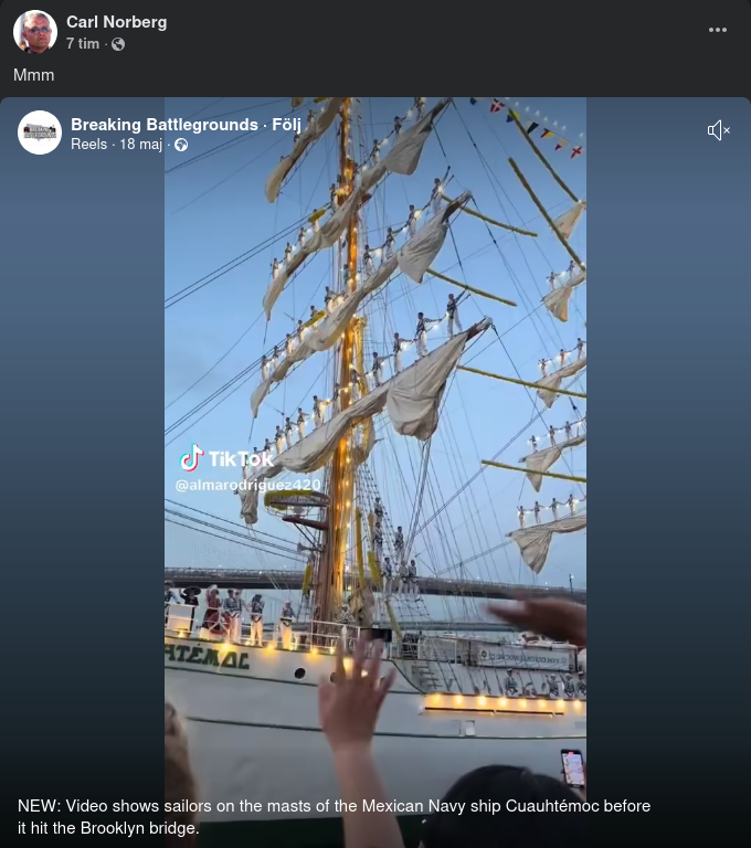 SS Cuahuhtémoc Knäcker Masterna Mot Brooklynbron