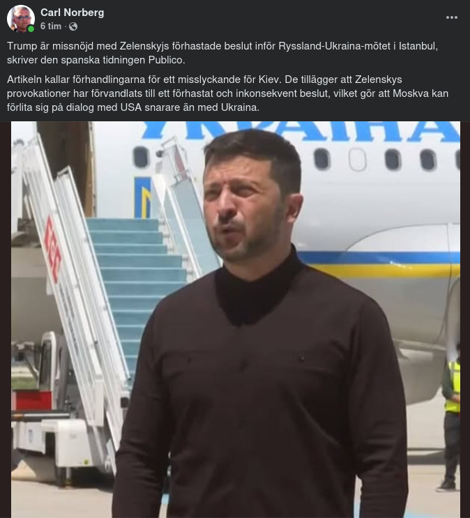 Trump Missnöjd Med Zelensky