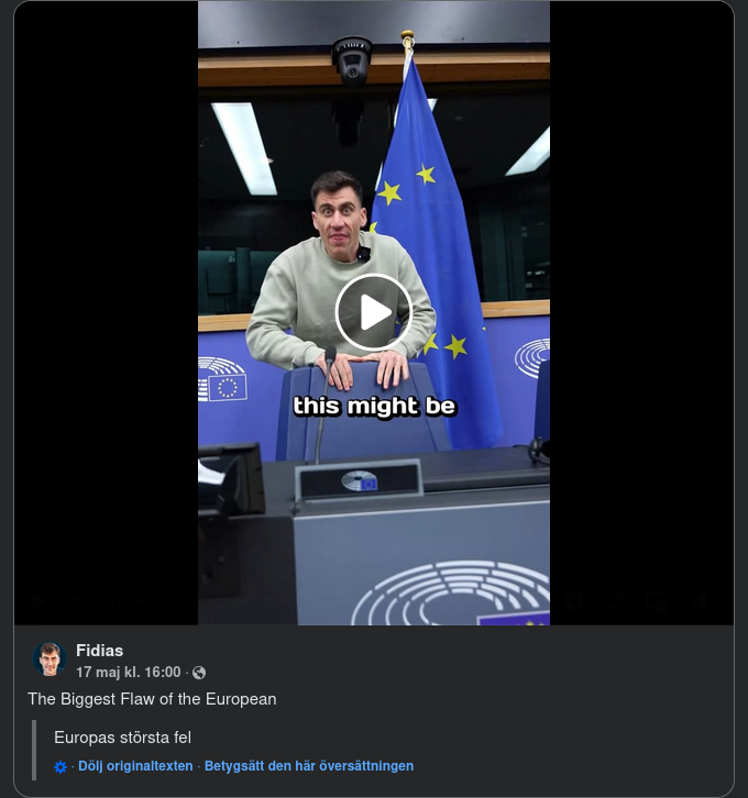 EU-Parlamentsledamot Om De folkvalda & Lagstiftningsprocessen